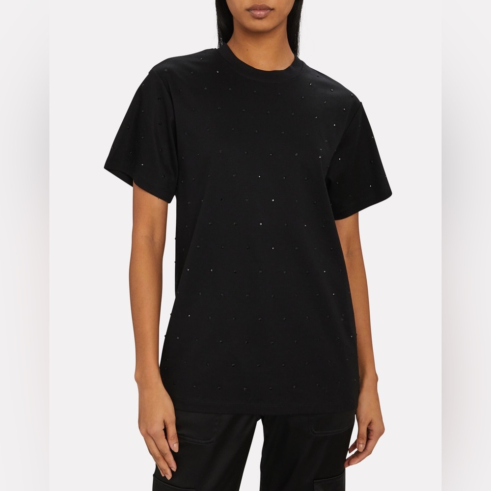 Calvin Klein Black Short Sleeve Studded T Shirt Size M
